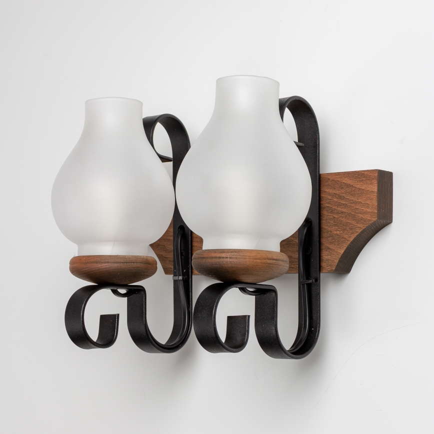 Brilagi - Kinkiet QUEEN 2xE14/40W/230V buk/orzech