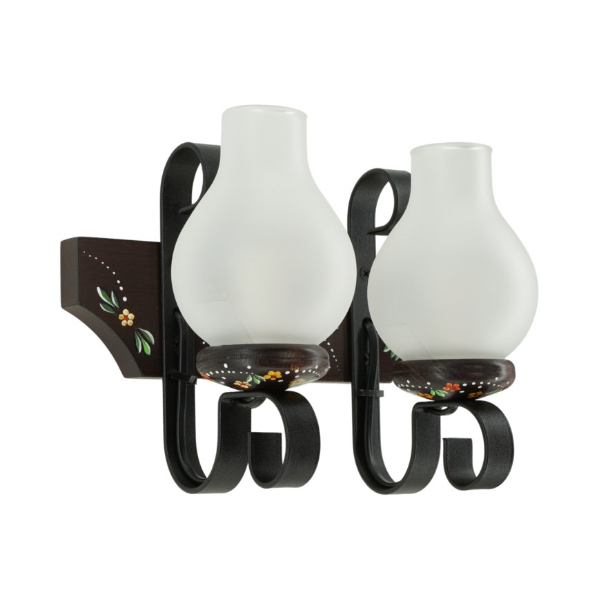 Brilagi - Kinkiet QUEEN 2xE14/40W/230V buk/wenge