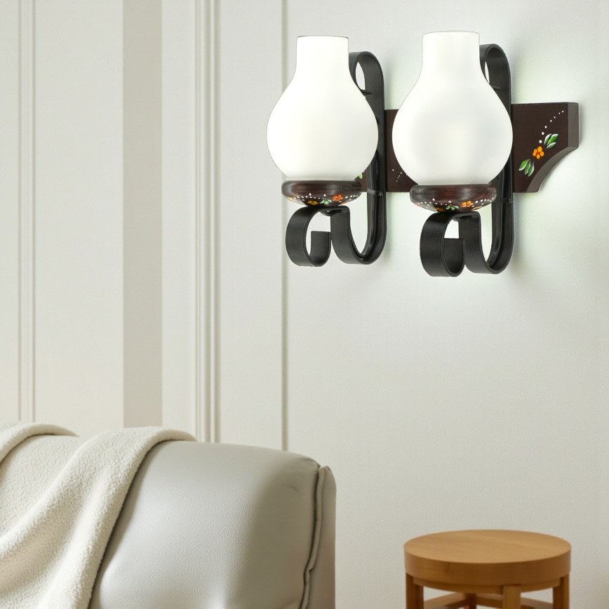 Brilagi - Kinkiet QUEEN 2xE14/40W/230V buk/wenge