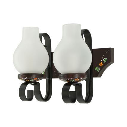 Brilagi - Kinkiet QUEEN 2xE14/40W/230V buk/wenge