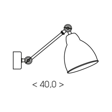 Brilagi - Kinkiet QUILL 1xE27/40W/230V 40 cm biały