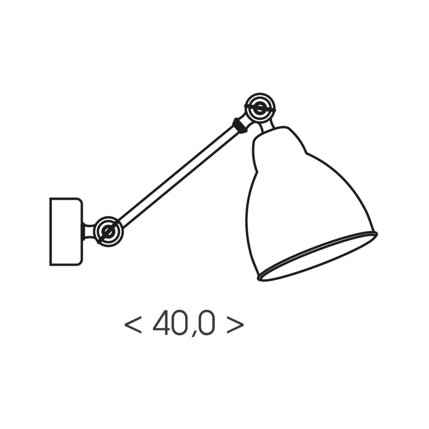 Brilagi - Kinkiet QUILL 1xE27/40W/230V 40 cm biały