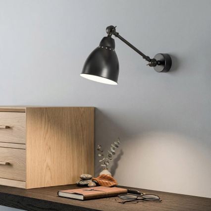 BRILAGI - Kinkiet QUILL 1xE27/40W/230V 40 cm czarny