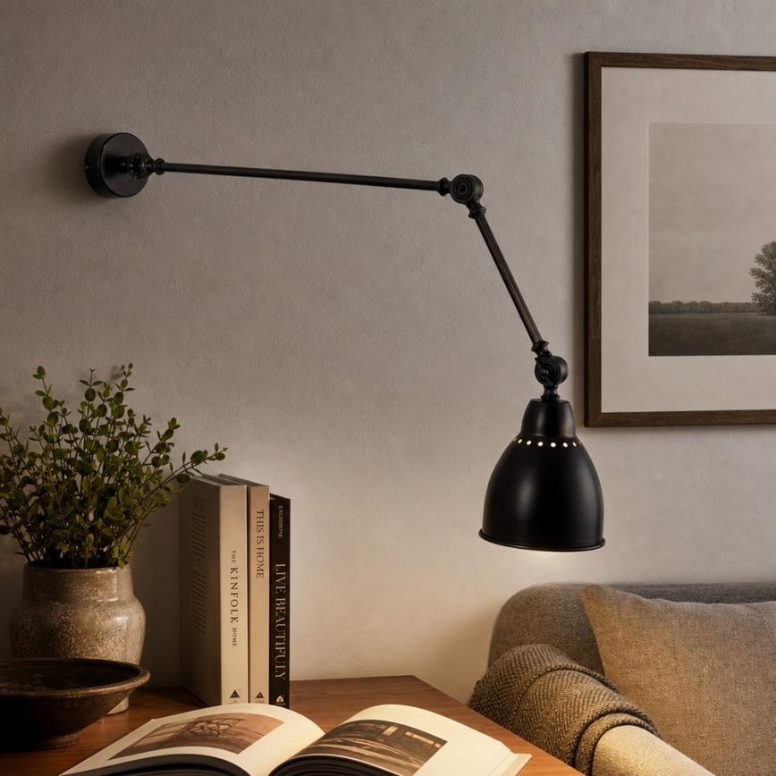 Brilagi - Kinkiet QUILL 1xE27/40W/230V 83 cm czarny