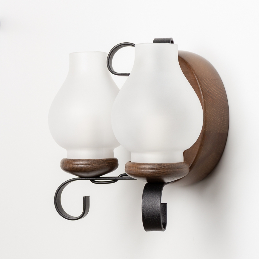 Brilagi - Kinkiet ROATA APLICA 2xE14/40W/230V buk/orzech