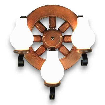 Brilagi - Kinkiet ROATA APLICA 3xE14/40W/230V buk/orzech