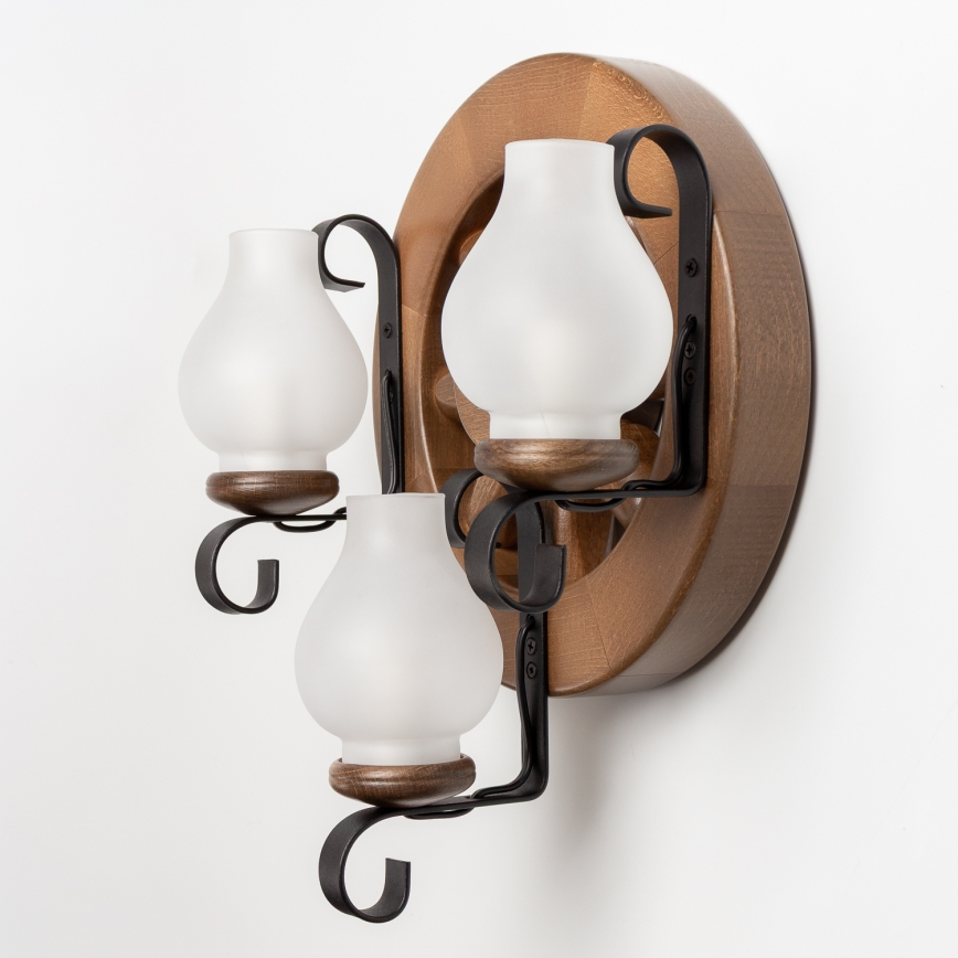 Brilagi - Kinkiet ROATA APLICA 3xE14/40W/230V buk/orzech