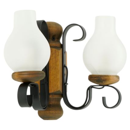 Brilagi - Kinkiet RUSTIC 2xE14/40W/230V buk/orzech