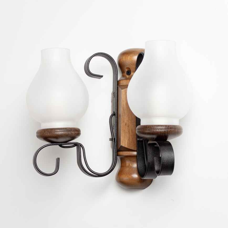 Brilagi - Kinkiet RUSTIC 2xE14/40W/230V buk/orzech