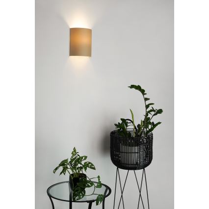 Brilagi - Kinkiet SEMI 1xE27/15W/230V śr. 20 cm beżowy