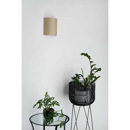 Brilagi - Kinkiet SEMI 1xE27/15W/230V śr. 20 cm beżowy