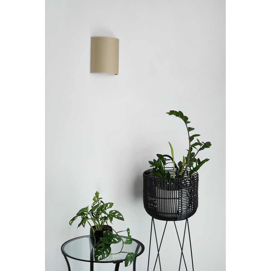Brilagi - Kinkiet SEMI 1xE27/15W/230V śr. 20 cm beżowy