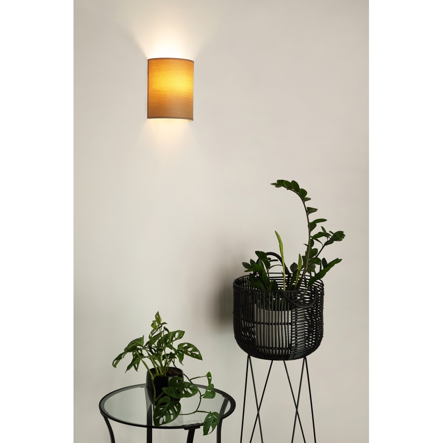 Brilagi - Kinkiet SEMI 1xE27/15W/230V śr. 20 cm beżowy
