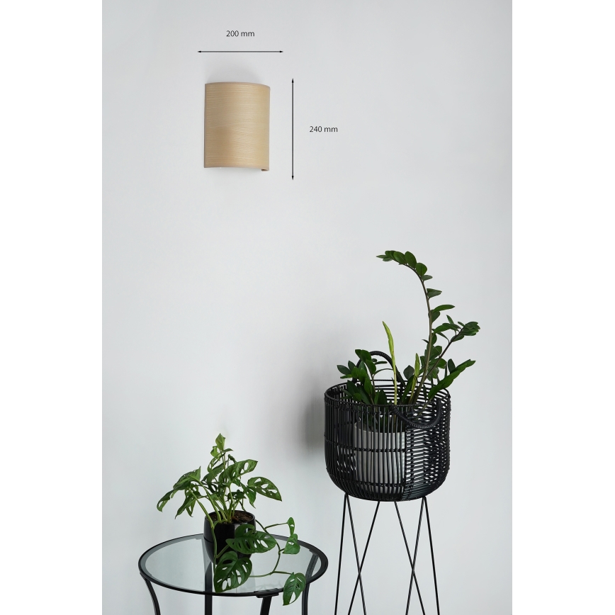 Brilagi - Kinkiet SEMI 1xE27/15W/230V śr. 20 cm beżowy