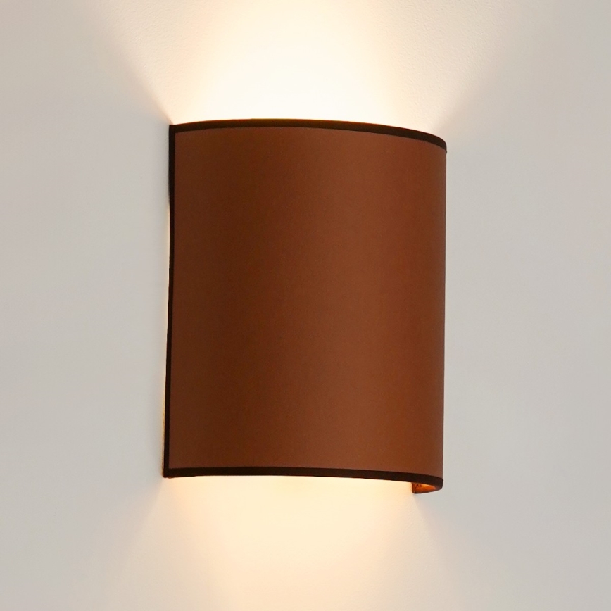 Brilagi - Kinkiet SEMI 1xE27/15W/230V śr. 20 cm brązowy