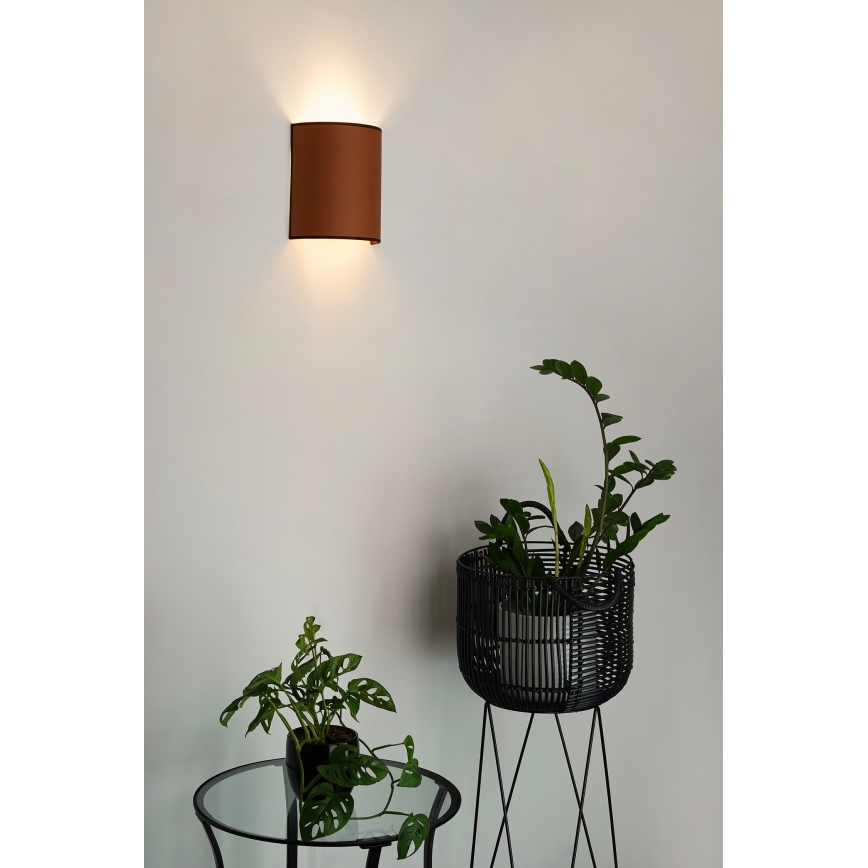 Brilagi - Kinkiet SEMI 1xE27/15W/230V śr. 20 cm brązowy
