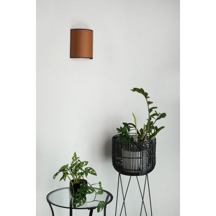 Brilagi - Kinkiet SEMI 1xE27/15W/230V śr. 20 cm brązowy
