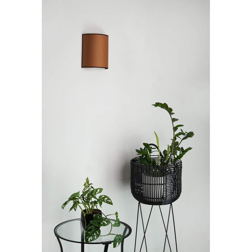 Brilagi - Kinkiet SEMI 1xE27/15W/230V śr. 20 cm brązowy