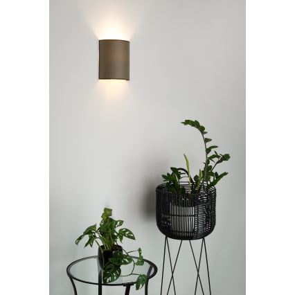 Brilagi - Kinkiet SEMI 1xE27/15W/230V śr. 20 cm brązowy