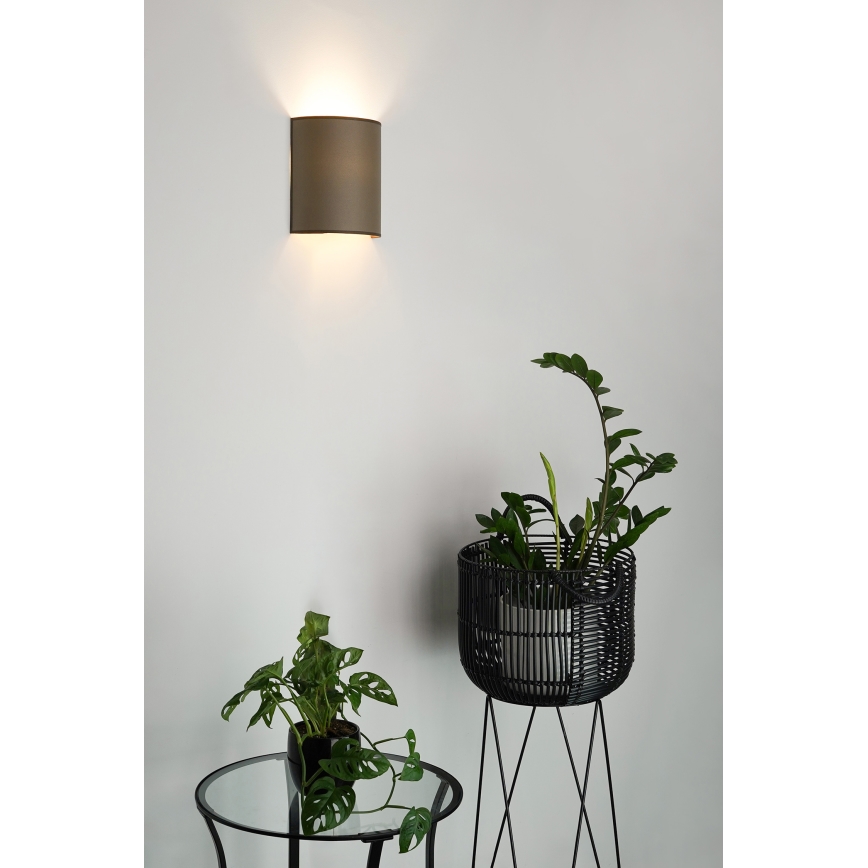 Brilagi - Kinkiet SEMI 1xE27/15W/230V śr. 20 cm brązowy