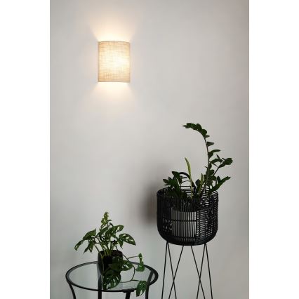 Brilagi - Kinkiet SEMI 1xE27/15W/230V śr. 20 cm ciemnoszary