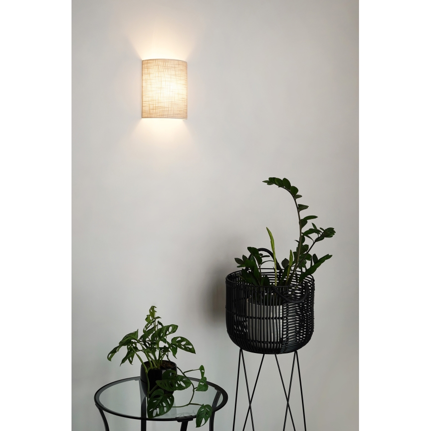 Brilagi - Kinkiet SEMI 1xE27/15W/230V śr. 20 cm ciemnoszary