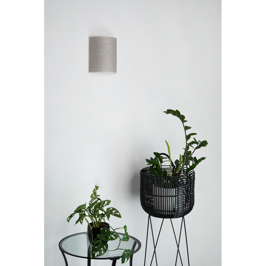 Brilagi - Kinkiet SEMI 1xE27/15W/230V śr. 20 cm ciemnoszary
