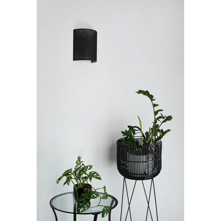 Brilagi - Kinkiet SEMI 1xE27/15W/230V śr. 20 cm czarny