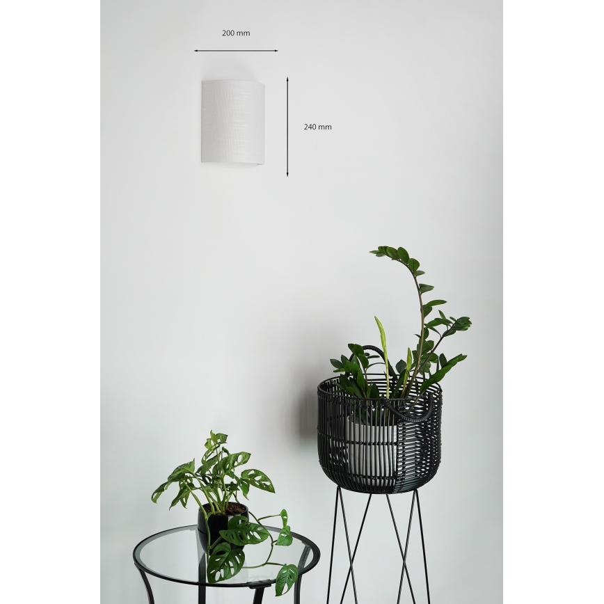 Brilagi - Kinkiet SEMI 1xE27/15W/230V śr. 20 cm jasnoszary