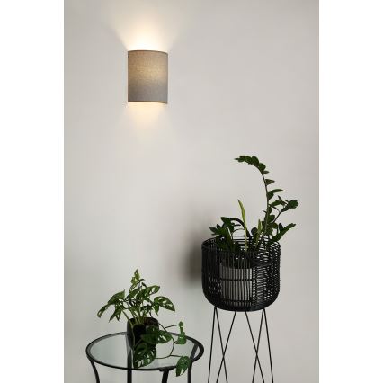 Brilagi - Kinkiet SEMI 1xE27/15W/230V śr. 20 cm jasnoszary