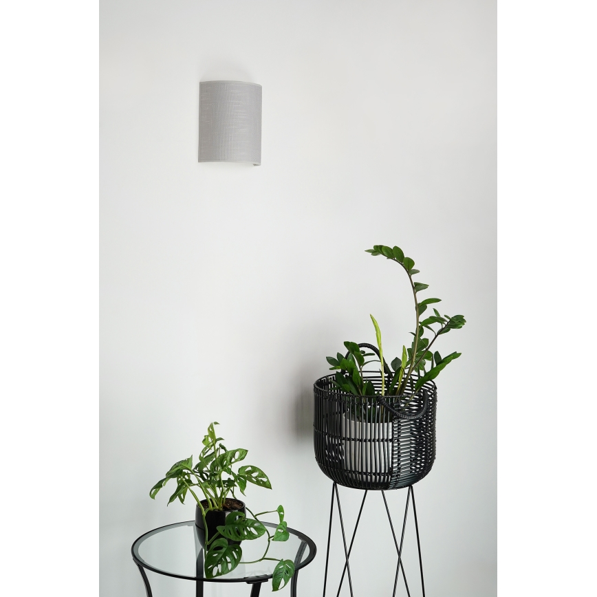 Brilagi - Kinkiet SEMI 1xE27/15W/230V śr. 20 cm szary