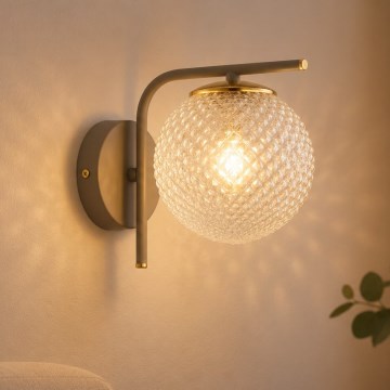 Brilagi - Kinkiet STELLA 1xE27/60W/230V beżowa/złota