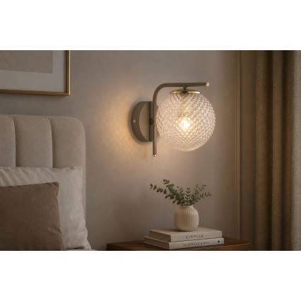 Brilagi - Kinkiet STELLA 1xE27/60W/230V beżowa/złota