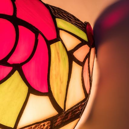 Brilagi - Kinkiet Tiffany witrażowy GARLAN 1xE14/40W/230V