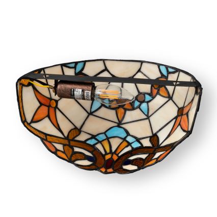 Brilagi - Kinkiet Tiffany witrażowy MIRABELLA 1xE14/40W/230V