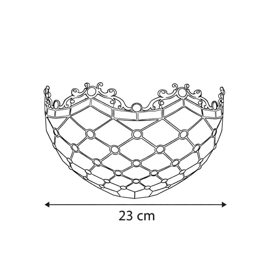 Brilagi - Kinkiet Tiffany witrażowy MIRABELLA 1xE14/40W/230V