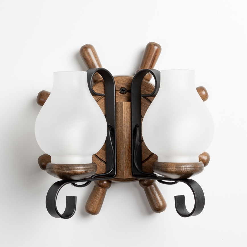 Brilagi - Kinkiet TIMONA 2xE14/40W/230V buk/orzech