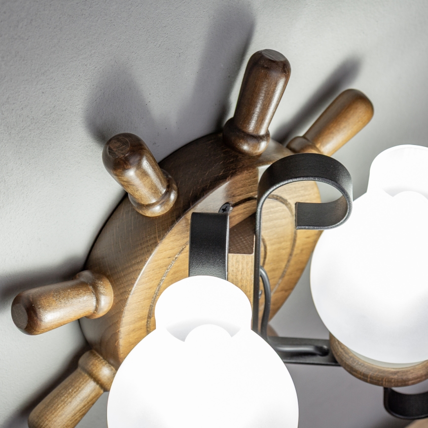 Brilagi - Kinkiet TIMONA 2xE14/40W/230V buk/orzech