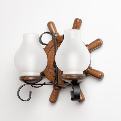 Brilagi - Kinkiet TIMONA 2xE14/40W/230V buk/orzech