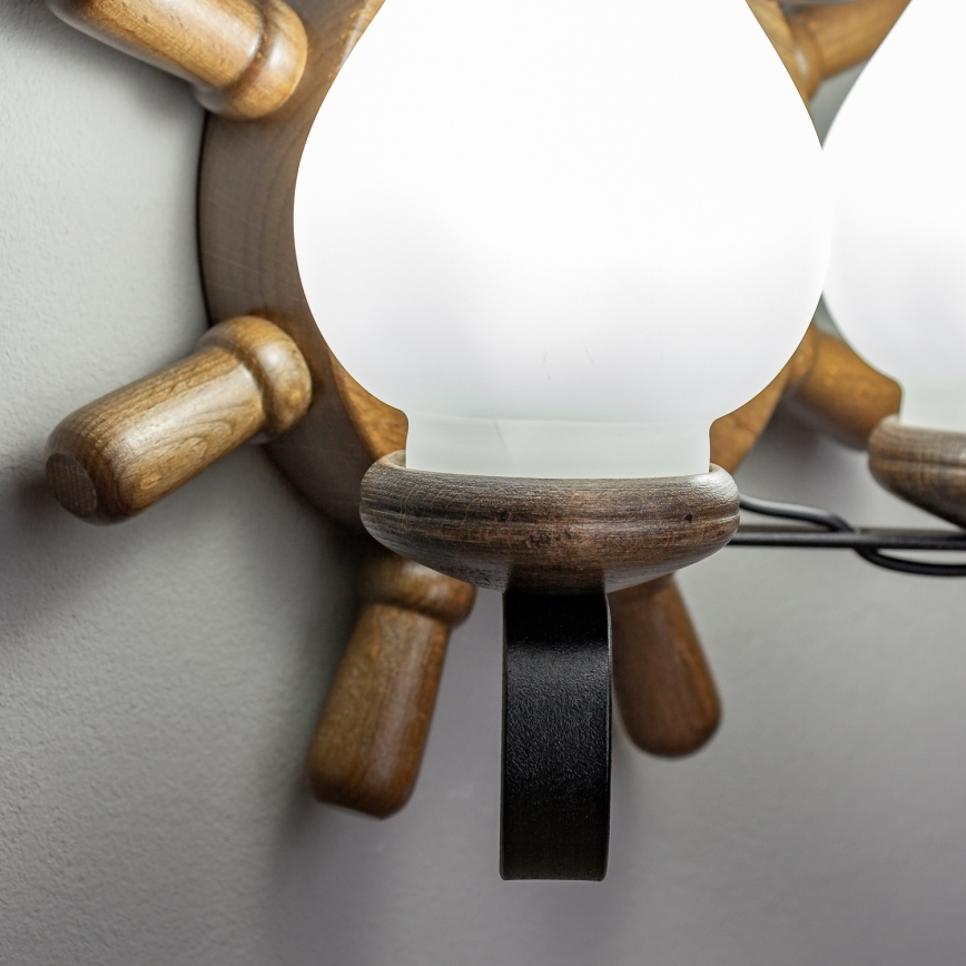 Brilagi - Kinkiet TIMONA 2xE14/40W/230V buk/orzech