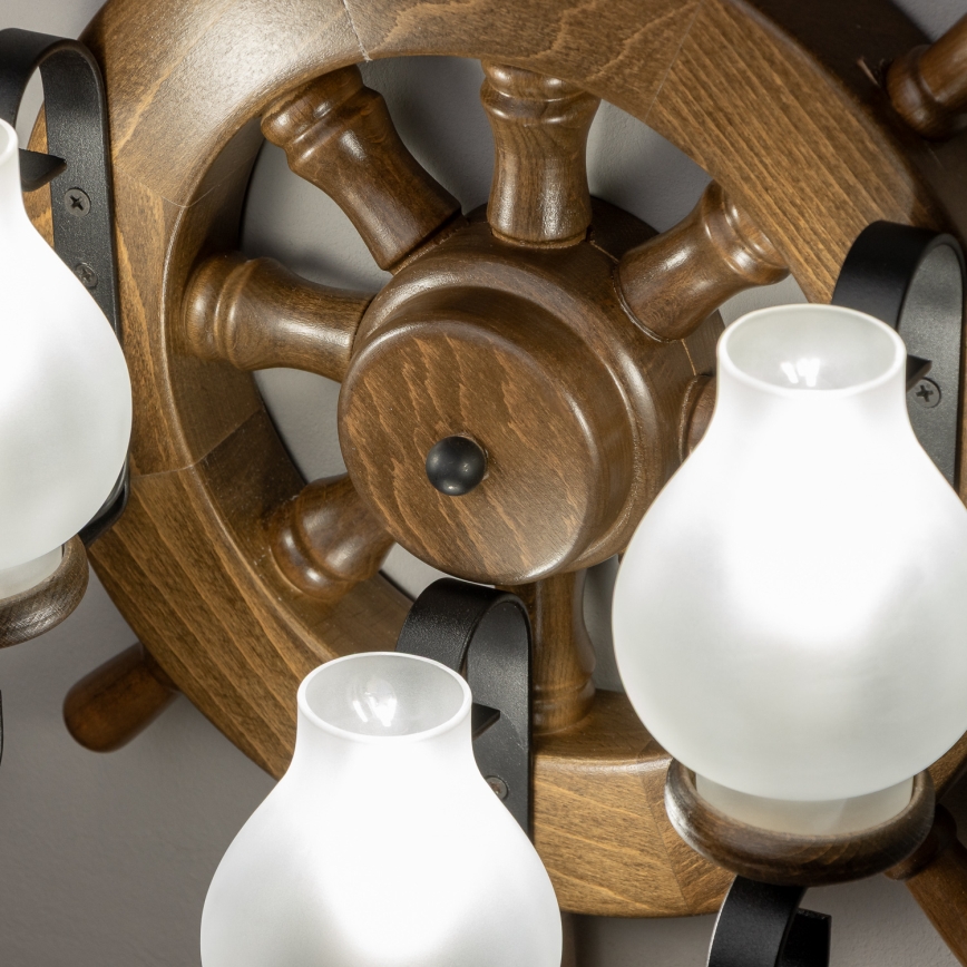 Brilagi - Kinkiet TIMONA 3xE14/40W/230V buk/orzech