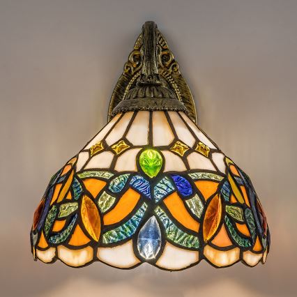Brilagi - Kinkiet witrażowy Tiffany LUISA 1xE27/40W/230V