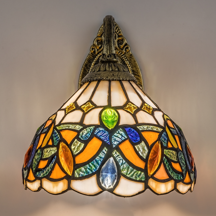 Brilagi - Kinkiet witrażowy Tiffany LUISA 1xE27/40W/230V