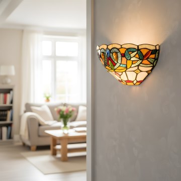 Brilagi - Kinkiet witrażowy Tiffany LUISA 1xE27/40W/230V