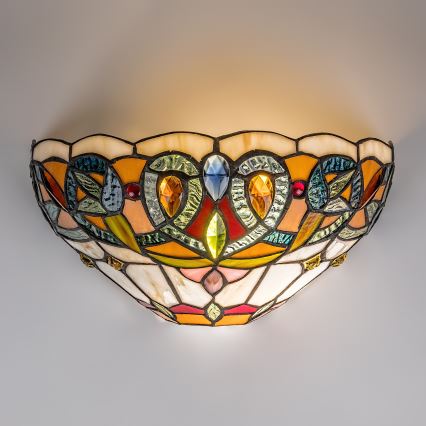 Brilagi - Kinkiet witrażowy Tiffany LUISA 1xE27/40W/230V