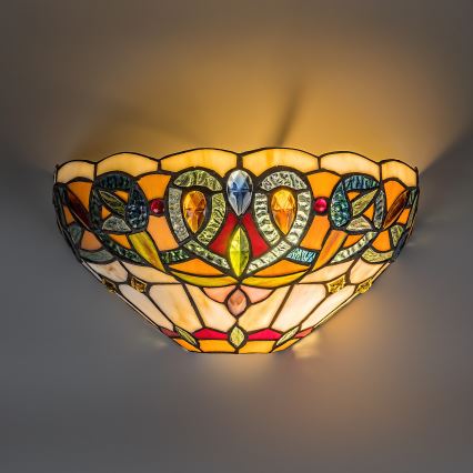 Brilagi - Kinkiet witrażowy Tiffany LUISA 1xE27/40W/230V