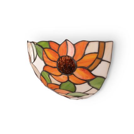 Brilagi - Kinkiet witrażowy Tiffany SUNFLOWER 1xE14/40W/230V