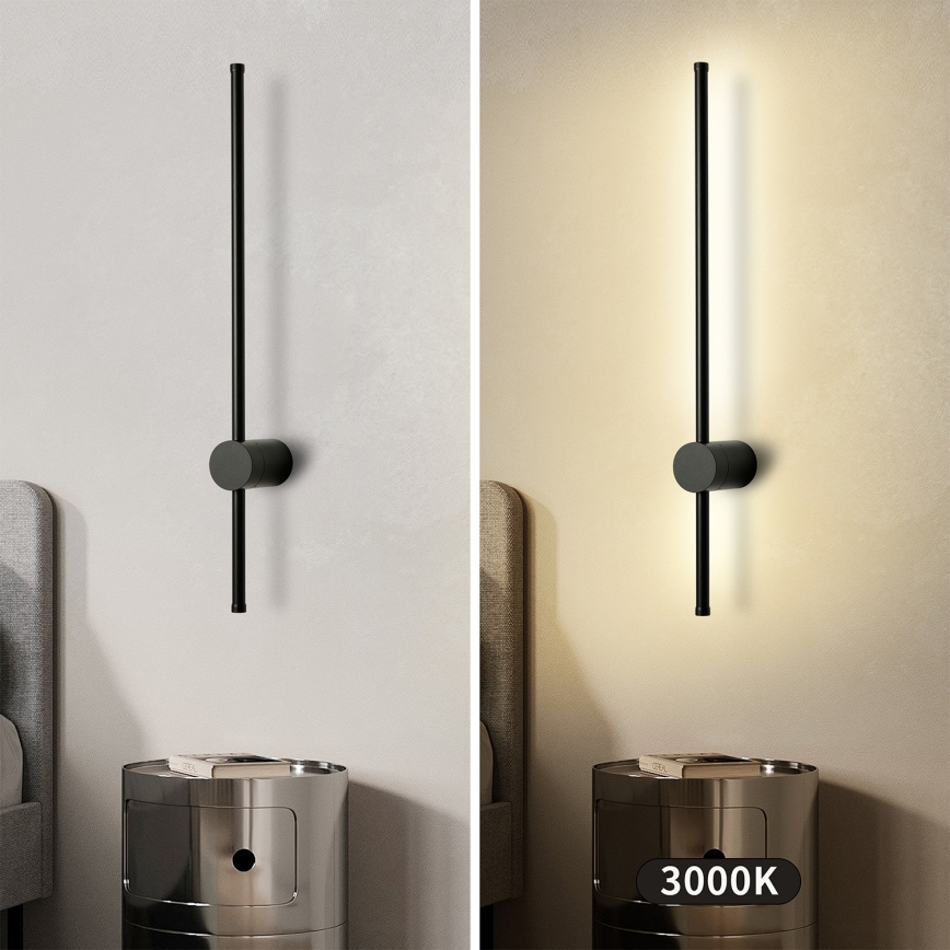 Brilagi - Kinkiet zewnętrzny LED AURA LED/12W/230V 3000K IP54 65 cm czarny CRI 90