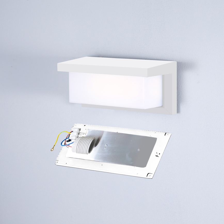Brilagi - Kinkiet zewnętrzny BRICKY 1xE27/60W/230V biały IP54