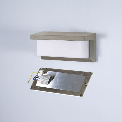Brilagi - Kinkiet zewnętrzny BRICKY 1xE27/60W/230V szary IP54